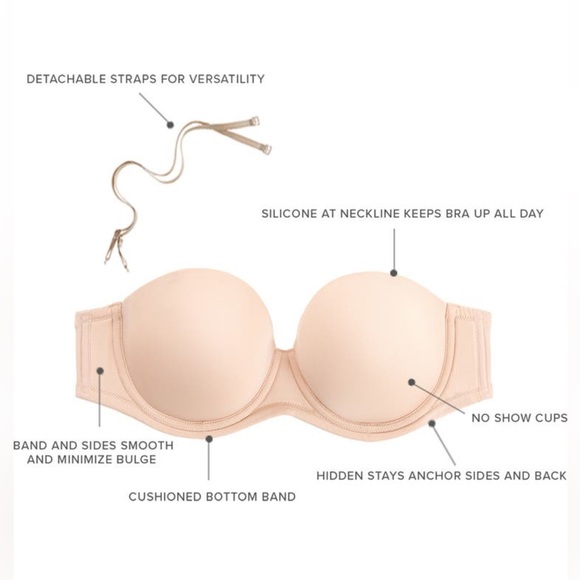 Wacoal Convertible Strapless Bra | nude - Picture 8 of 10